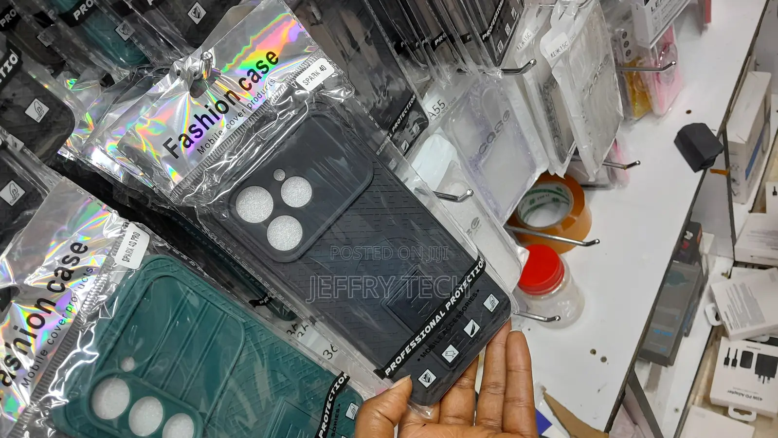 Carbo Tecno Spark 40 Back Cover Heavy Strong Soft Silicone Case