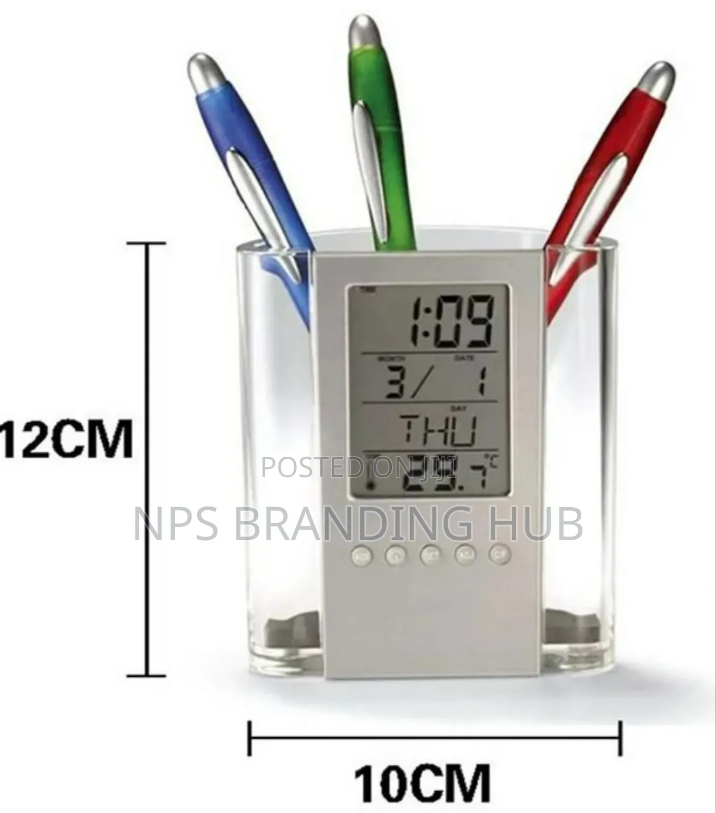Pen Pencil Holder/Organizer, Digital LCD Desk Pen Holder