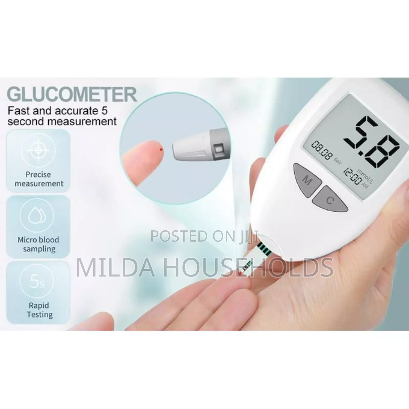 Glucometer Blood Glucose Monitoring Kit