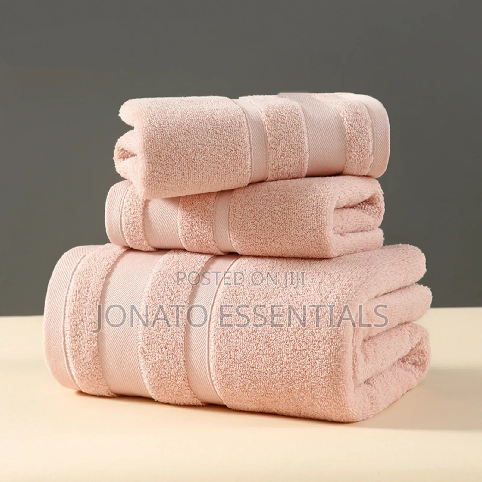 3-Piece Cotton Bath Towel Set - Super Absorbent Spa Towels