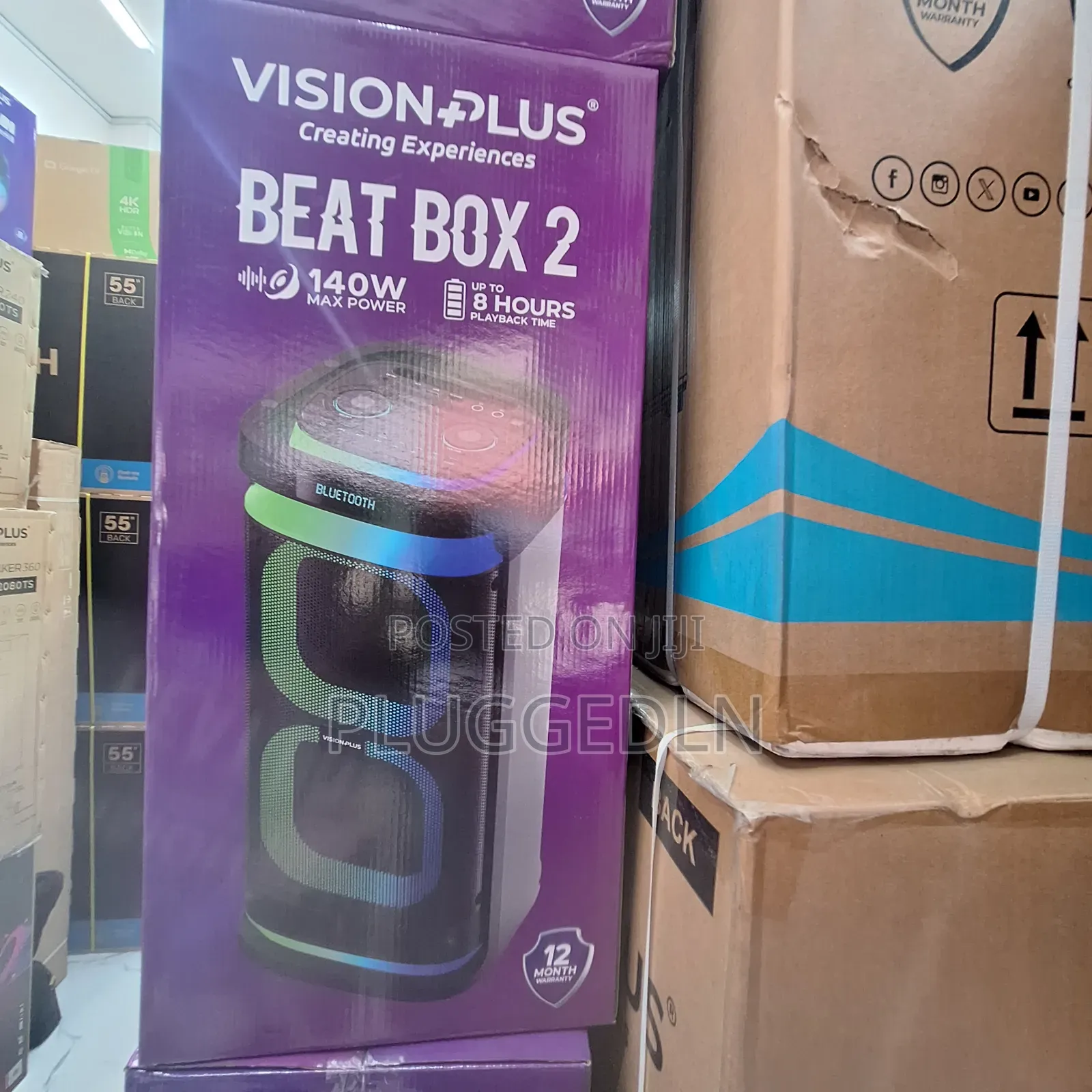 Vision Plus Beat Box 2 Portable Bluetooth Party Speaker