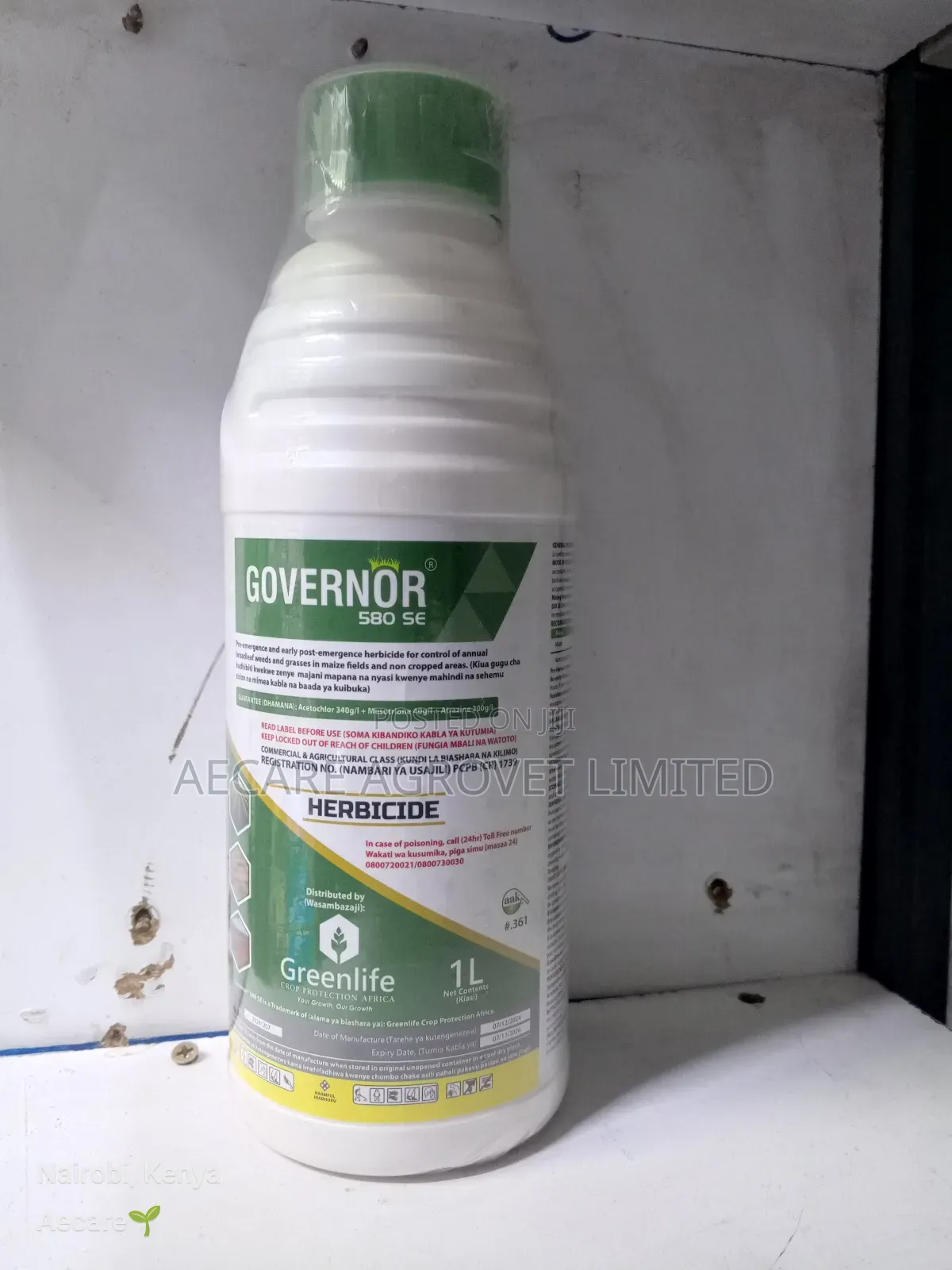 Governor 580 Se Herbicide 1litre, 5litres