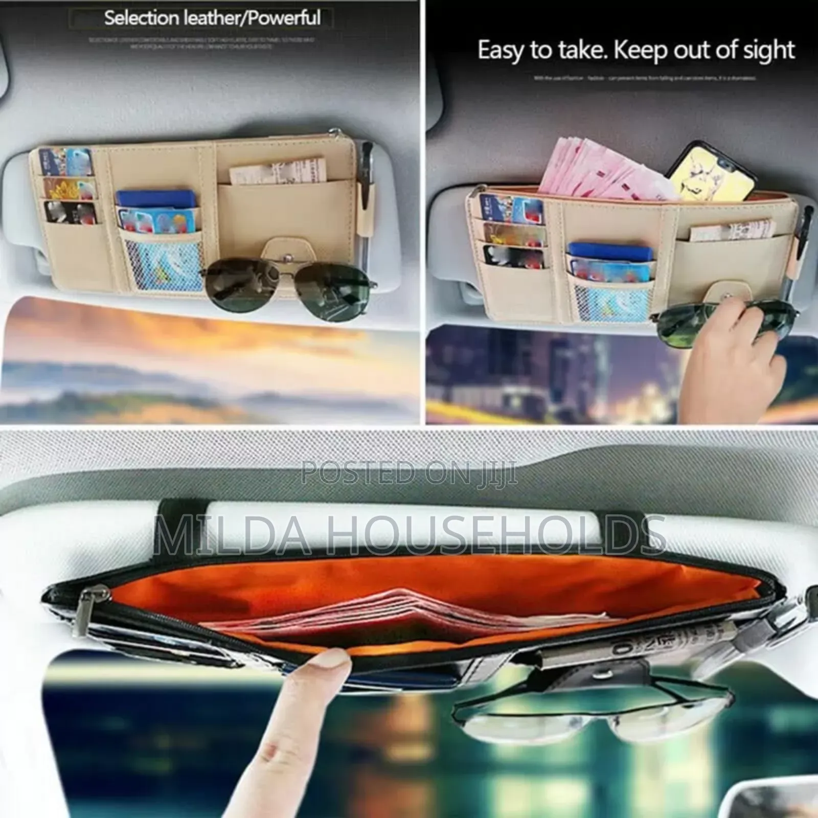 Car Sun Visor Documents Organizer.