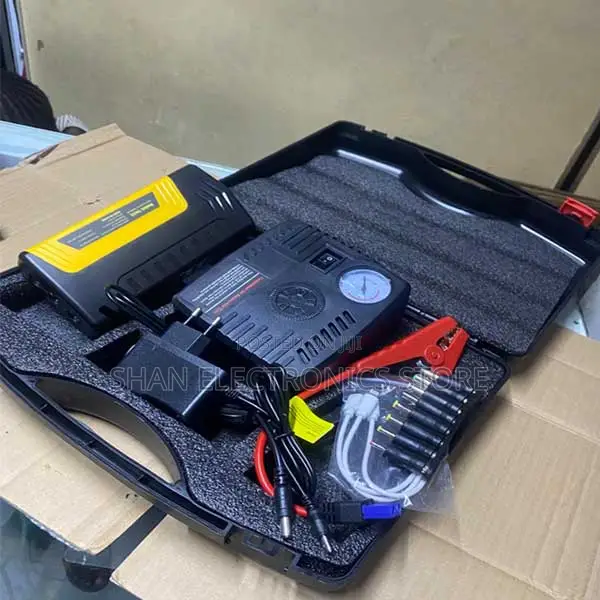 Led Flashlight 12v 99800mah Heavy Duty Car Jump Starter-Air Compressor