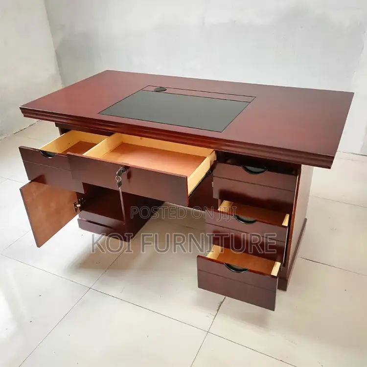 Office Desk; 1200mm Platinum Mahogany Executive Desk