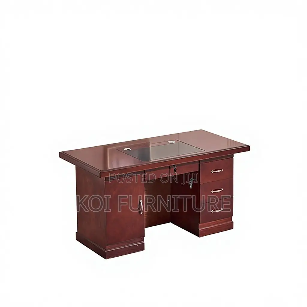 Office Desk; 1200mm Platinum Mahogany Executive Desk