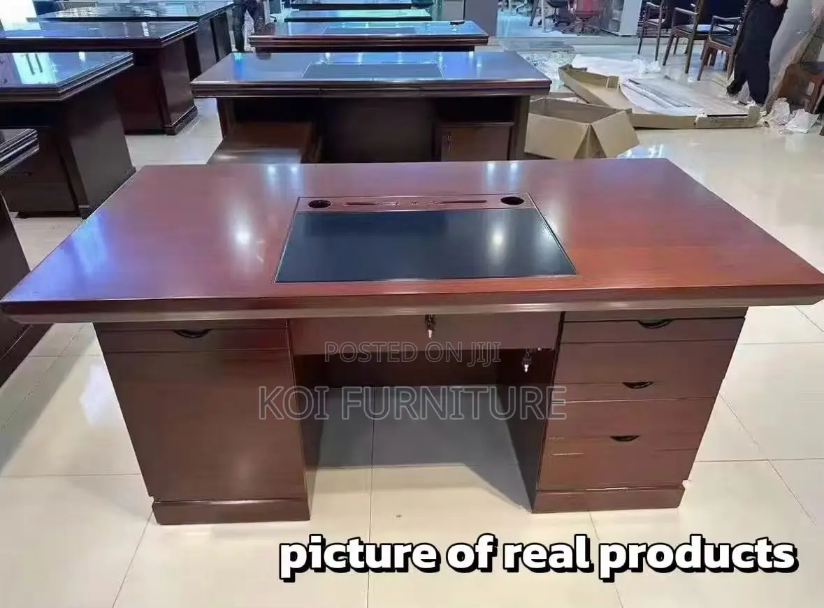 Office Desk; 1200mm Platinum Mahogany Executive Desk