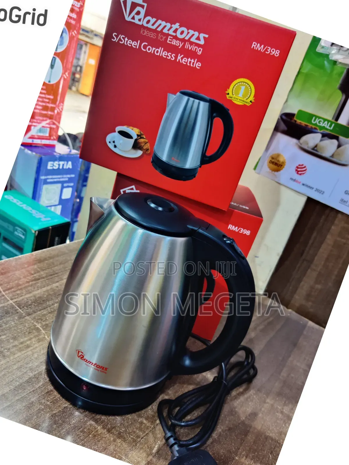 Ramton Stainless Steel Kettle 1.7 Litres Available