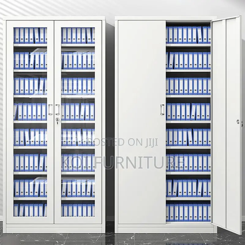 Office Cabinet; Filing Cabinet With Dual-Door With Adjustable Shelving