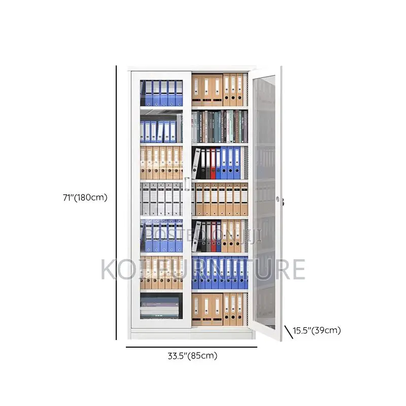 Office Cabinet; Filing Cabinet With Dual-Door With Adjustable Shelving