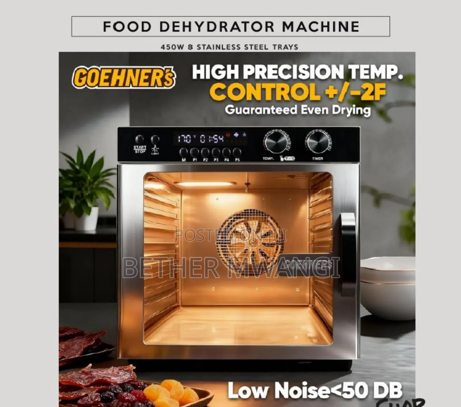8- Shelf Food Dehydrator Machine In Kenya
