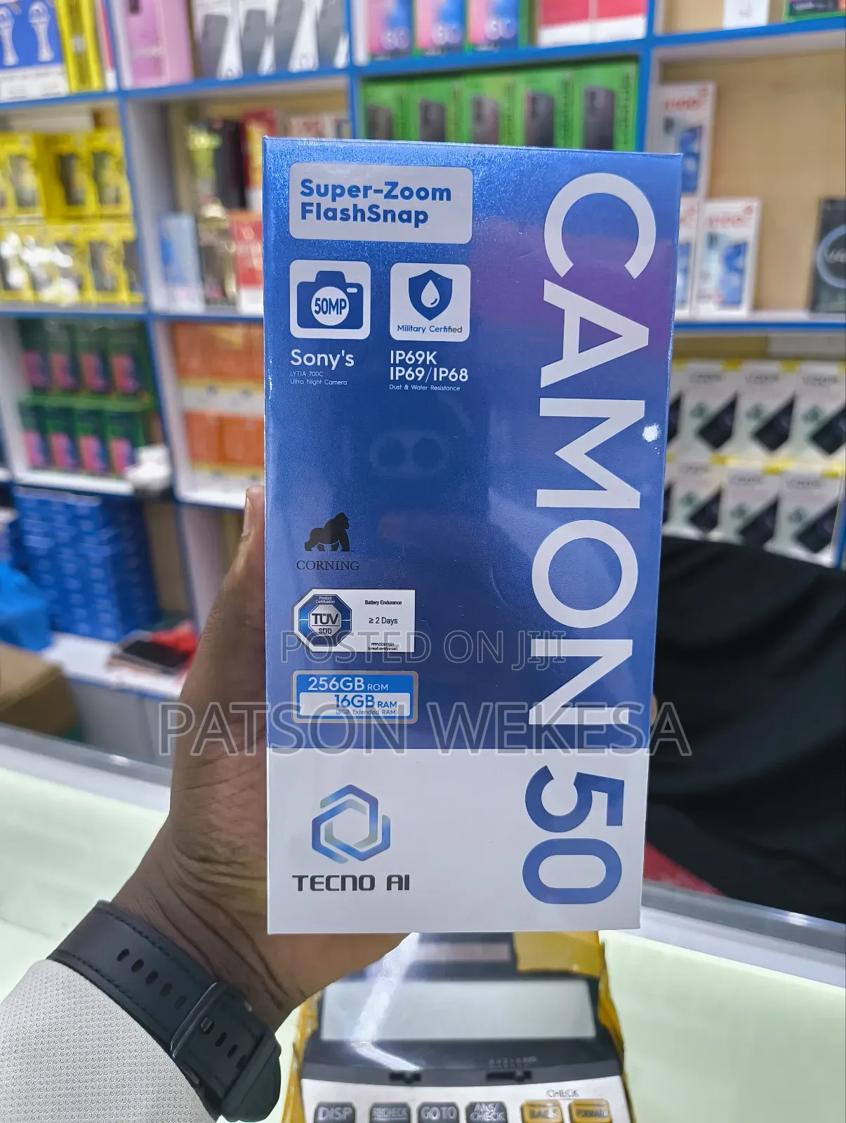 New Tecno Camon 50 256 GB Black