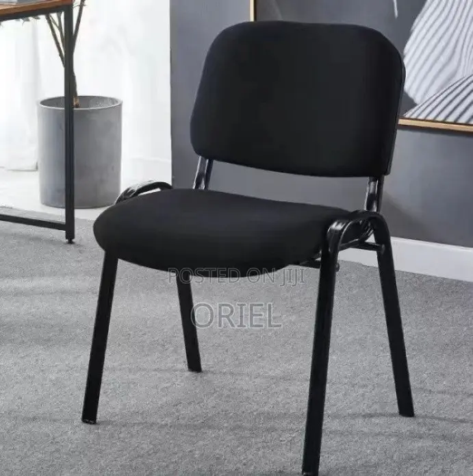 Office Chair: Smart Seat Black Fabric Office Task Chair
