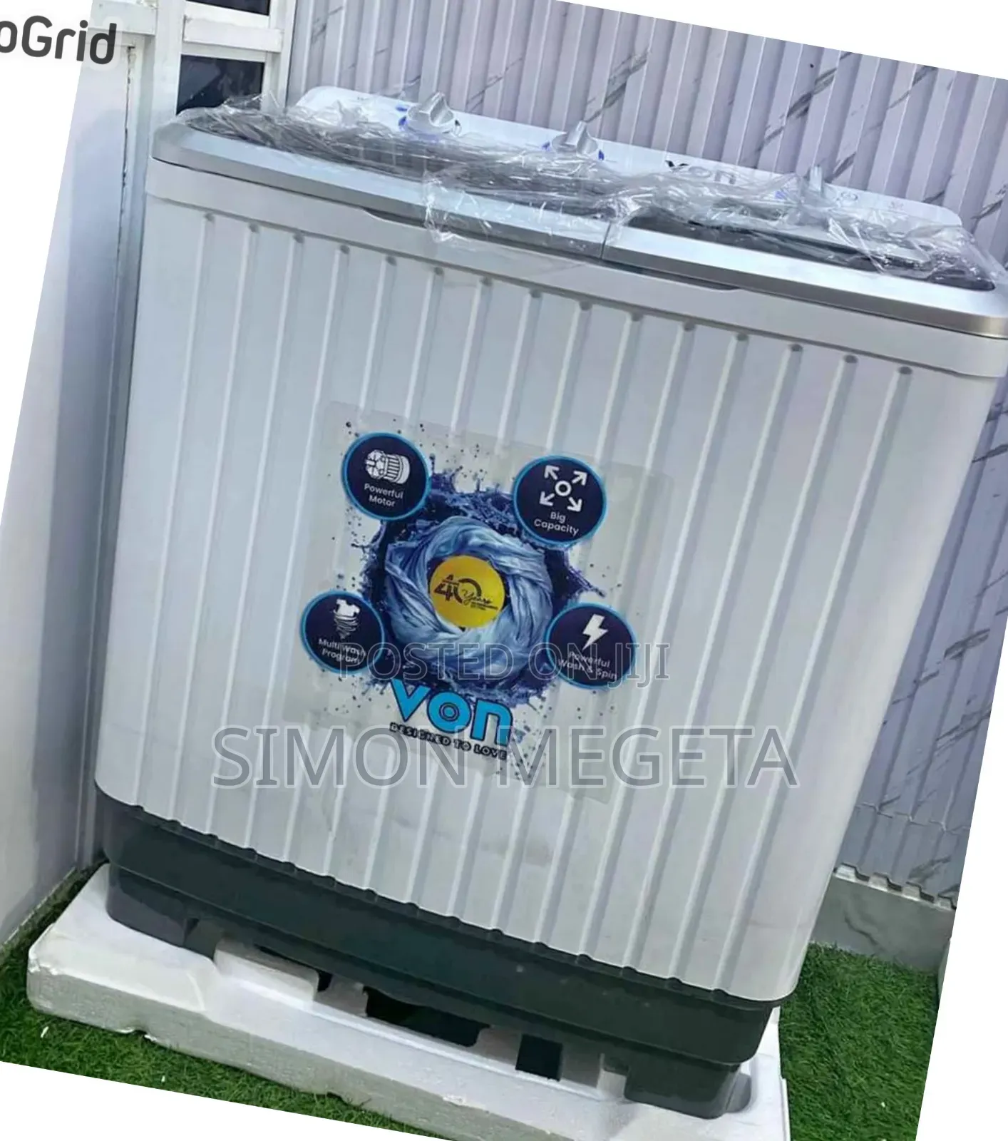 New Arrivals Von 8 KGS Washing Machine Brand New Twin Tub