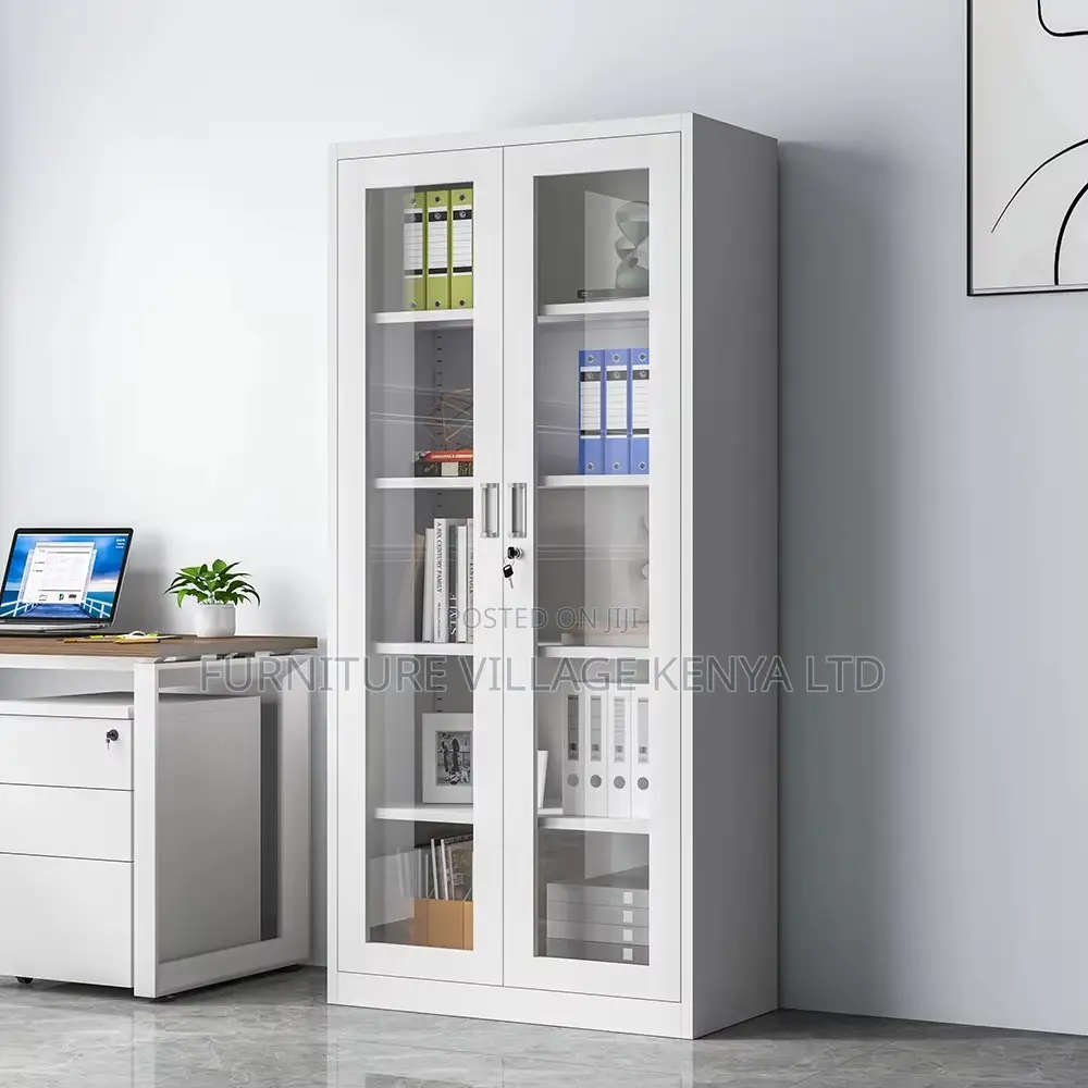Office Cabinet; 2 Door Transparent Office Filling Cabinet