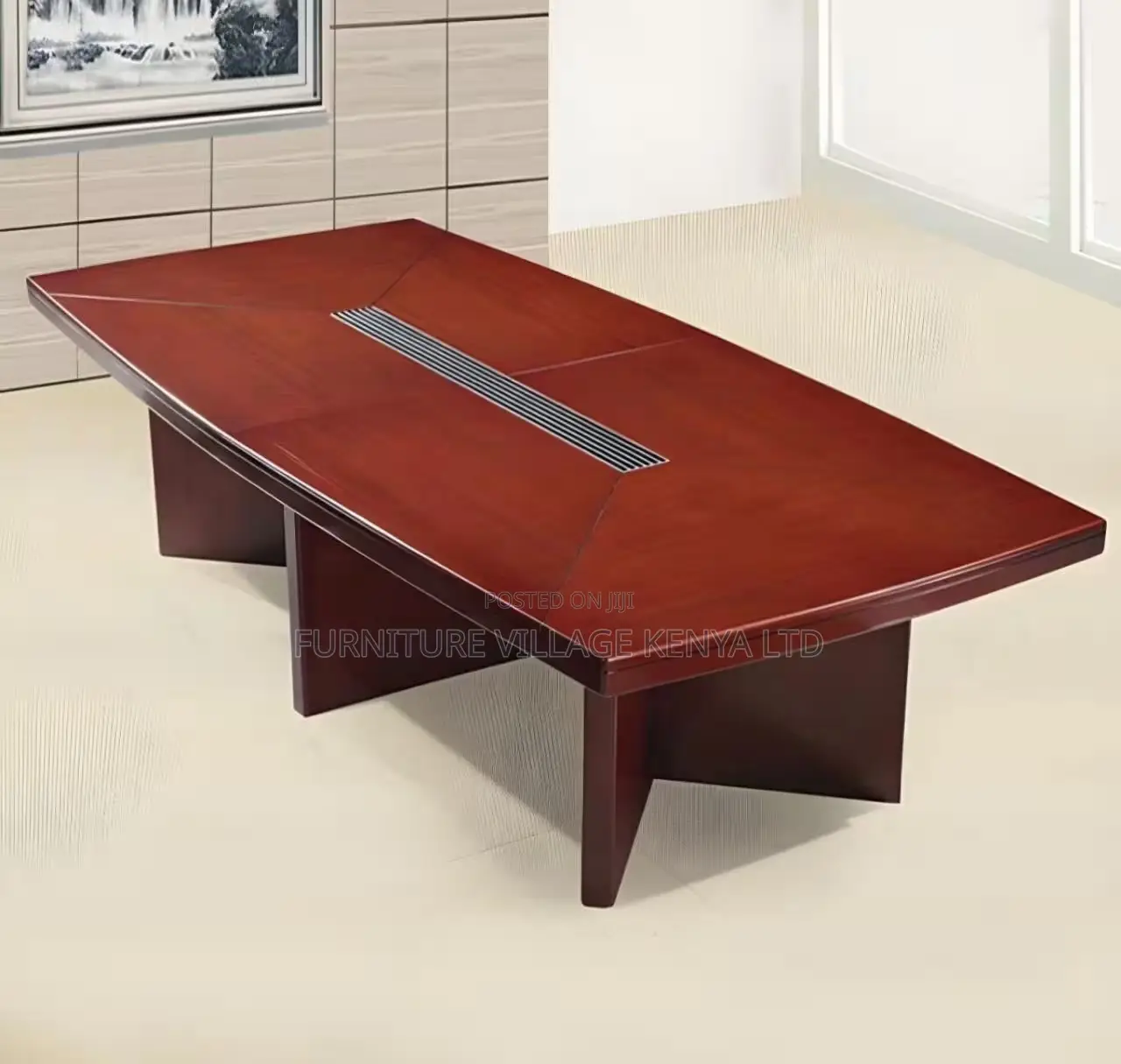 Boardroom Table; 14 - 16 Seater Mahogany Office Boardroom Table