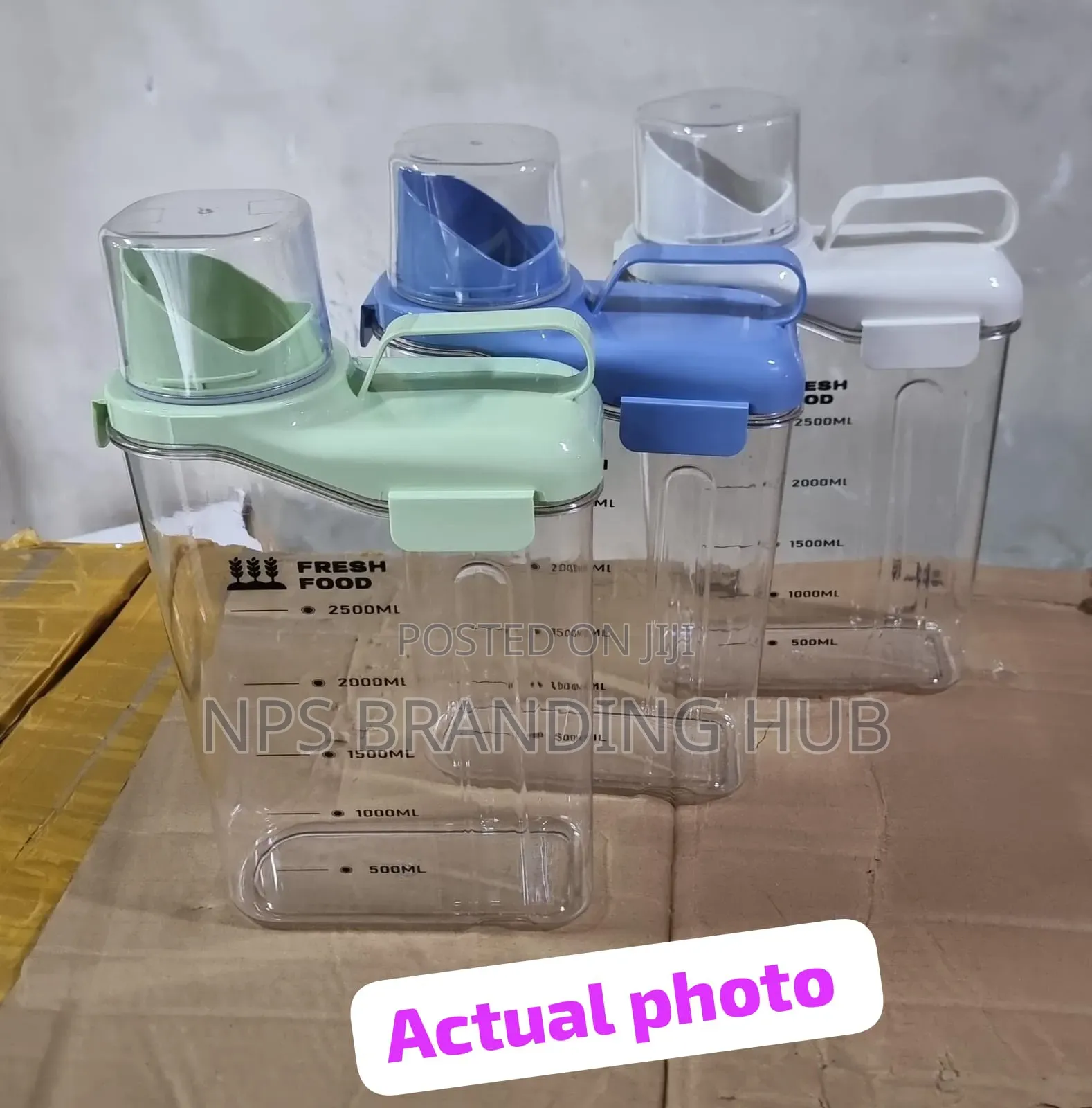 Clear Air Tight Multi-purpose Fresh Food Container Capacity 3l P.O