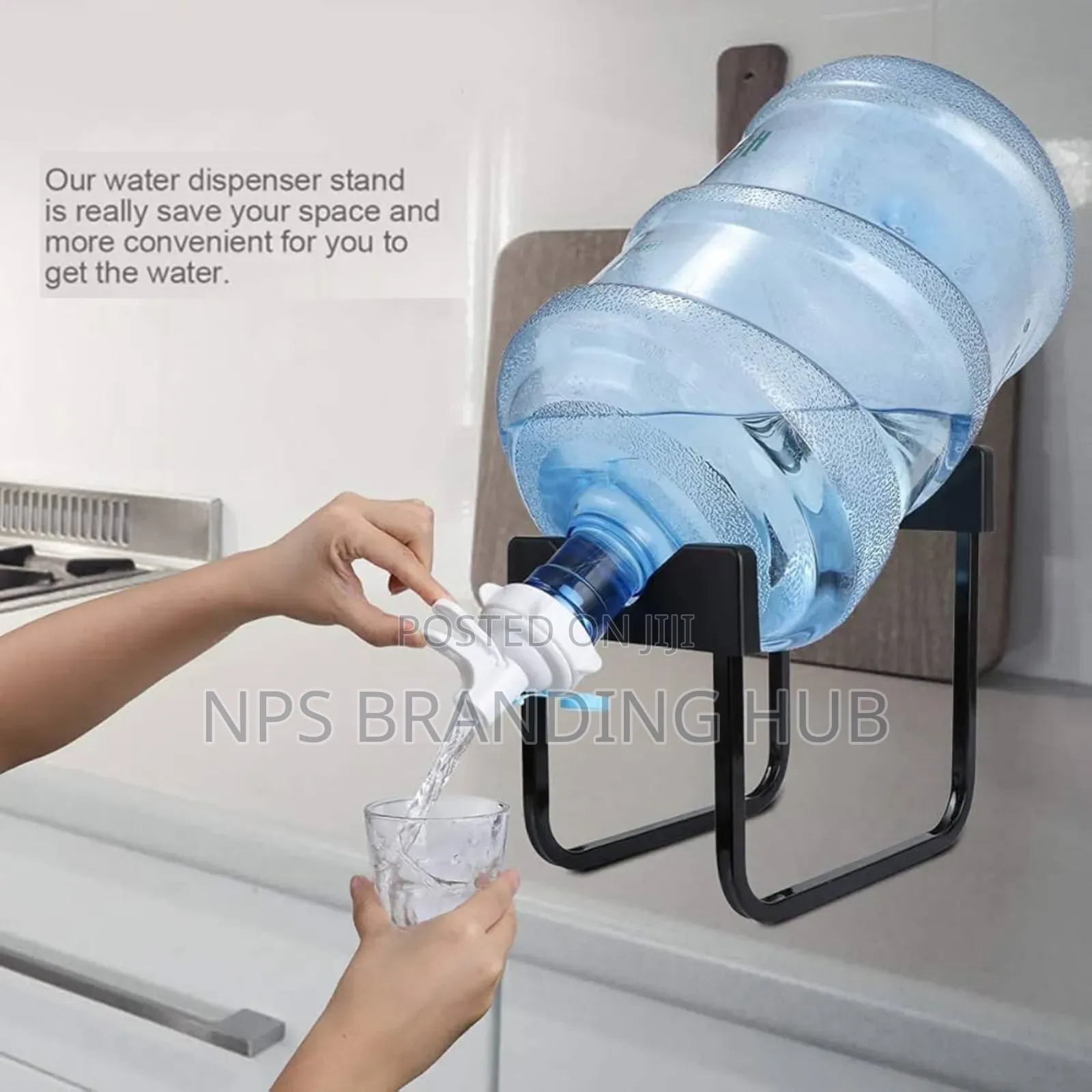 Water Dispenser Bucket Storage Rack + Tap Cork (Po ,Cn