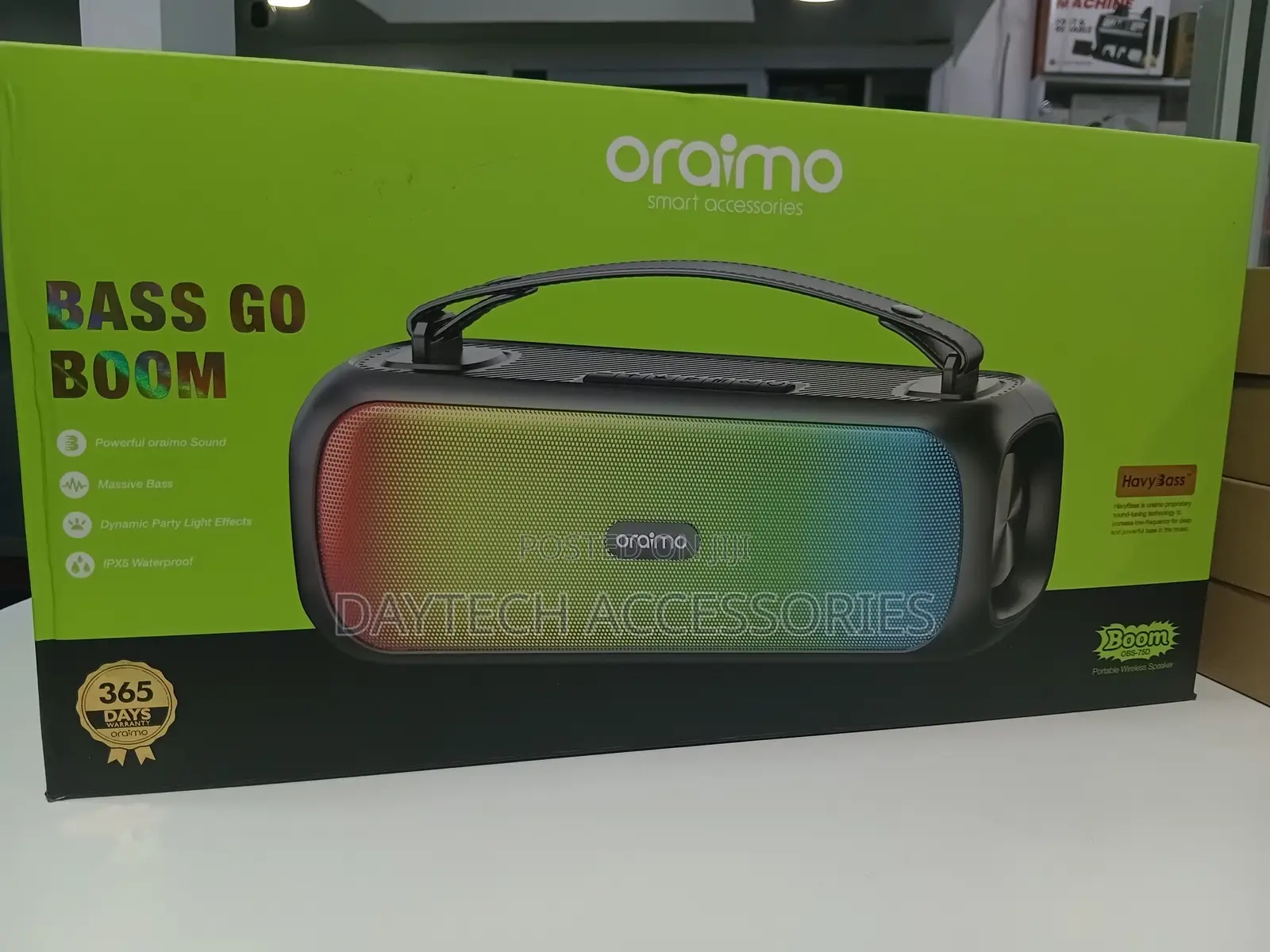 Durable Oraimo Bass Go Boom Bluetooth Speaker