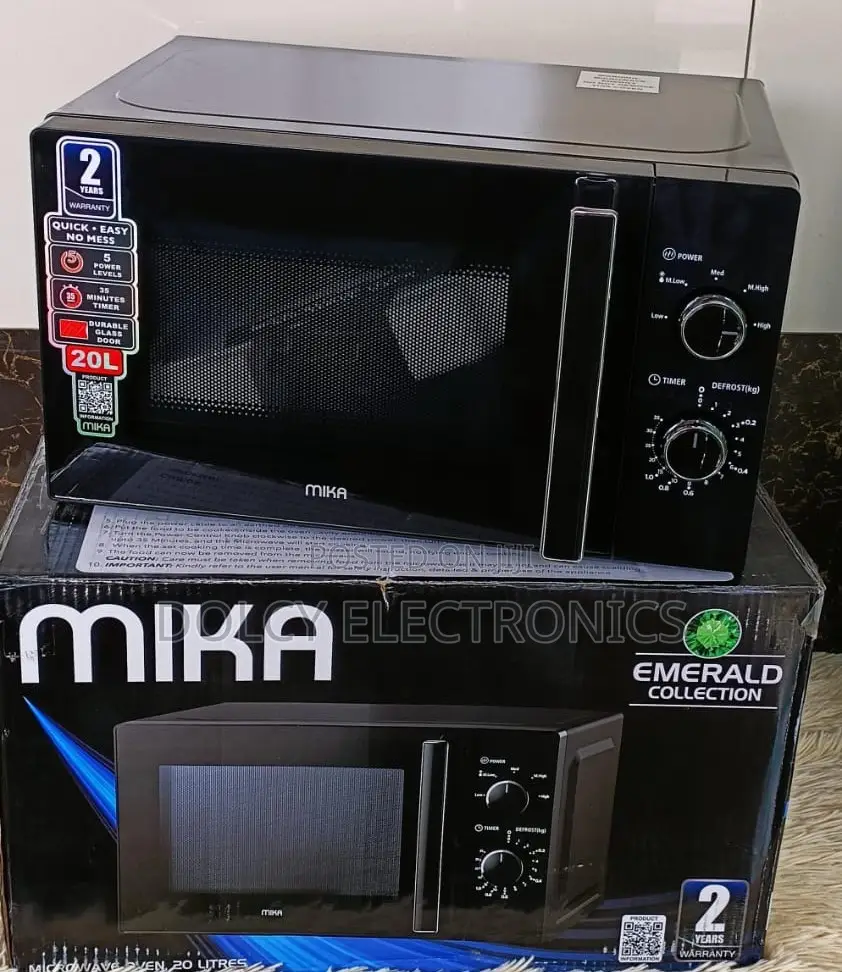 Mika Manual Microwave 20 Litres Black