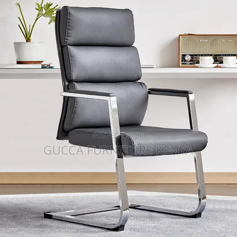 Leather Upholstered Executive Visitor Chair