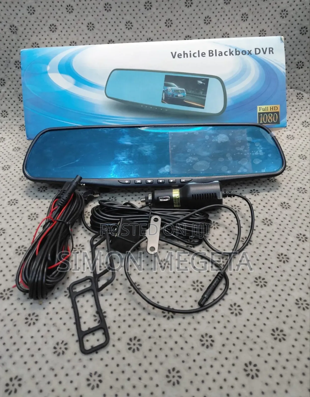 2-Lens Full Hd 1080p Rearview Mirror Dash Cam | Front Rear Cameradvr