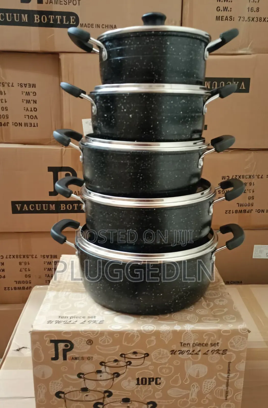 James Pot 10pcs Nonstick Cookware Set .