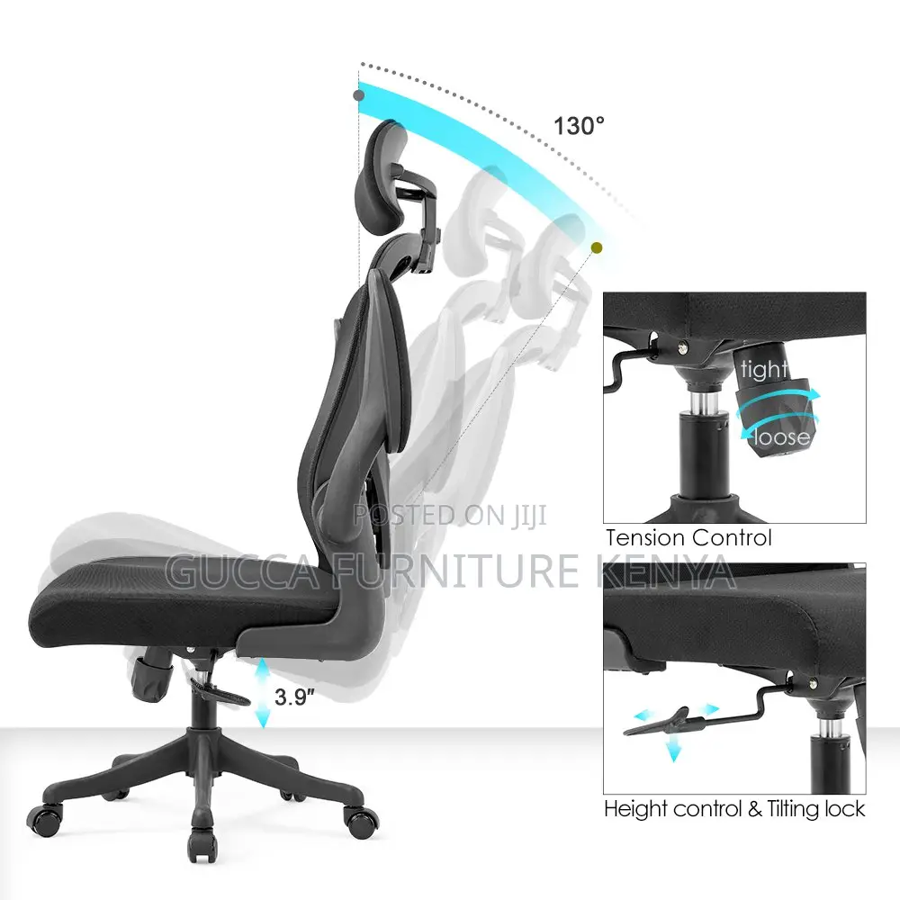 Ergonomic Mesh Office Chair With Flip Armrest