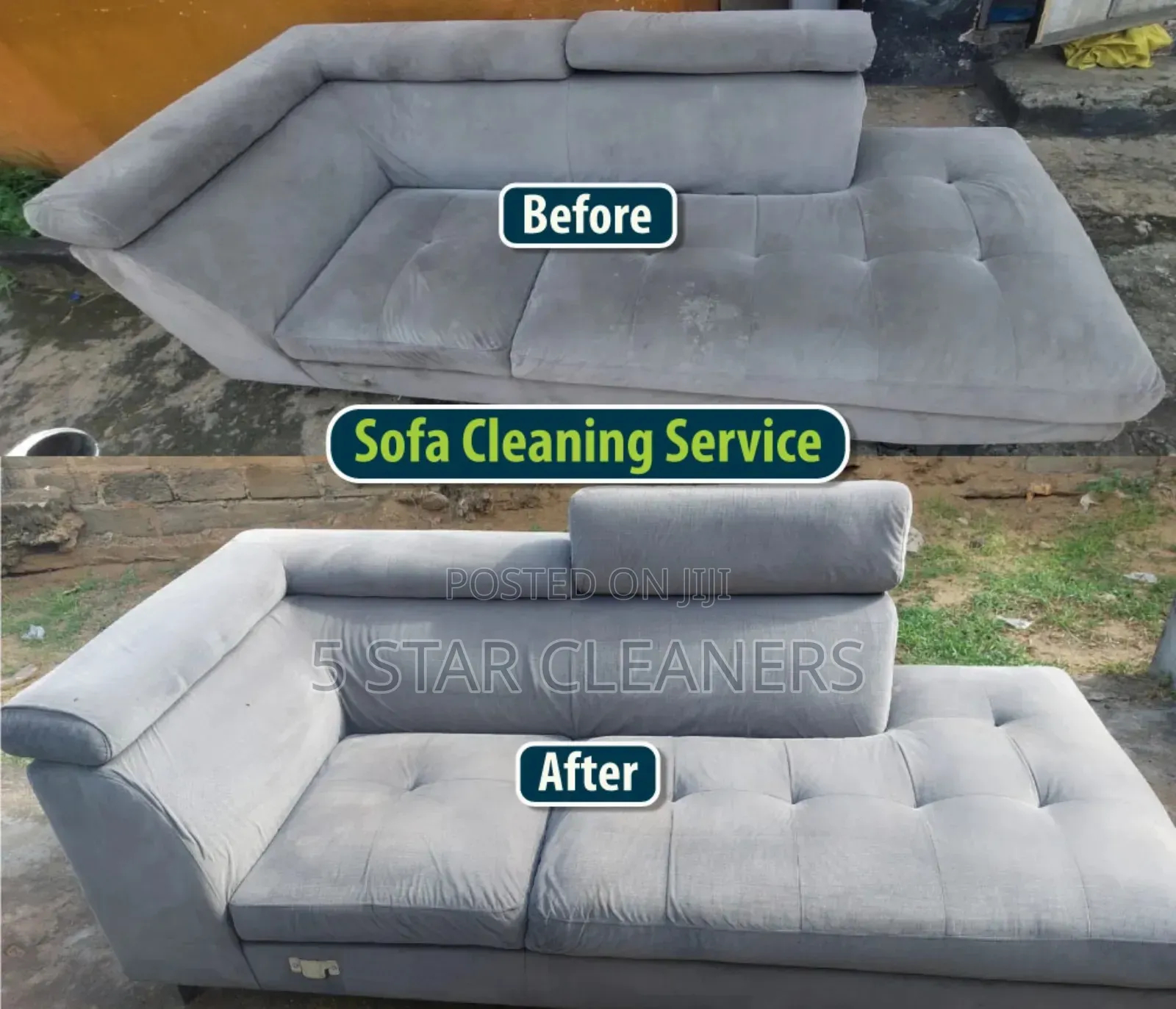 Upholstery Cleaning Before/After Sofa Cleaning