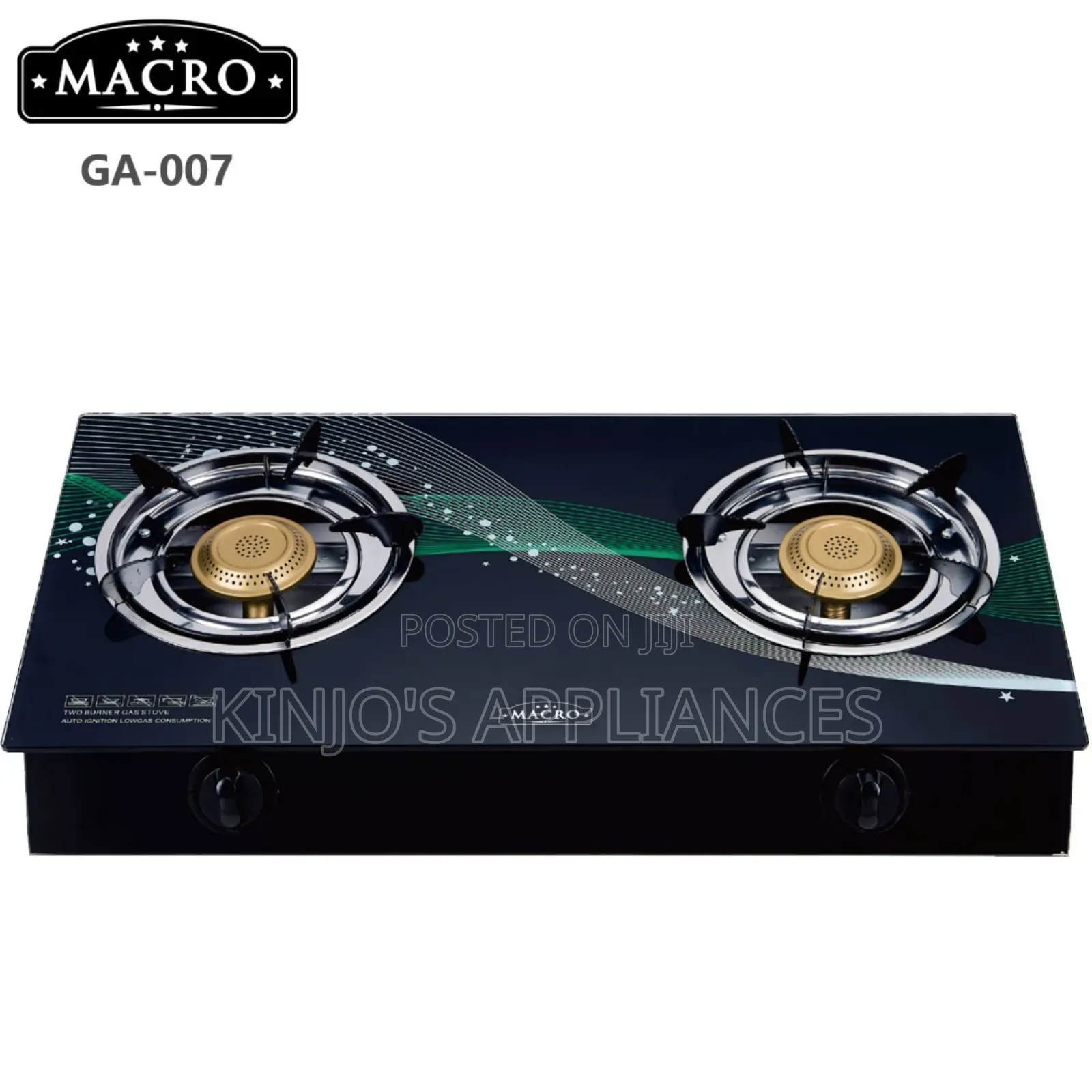 Nunix Macro 2 Glass Burner Cooker