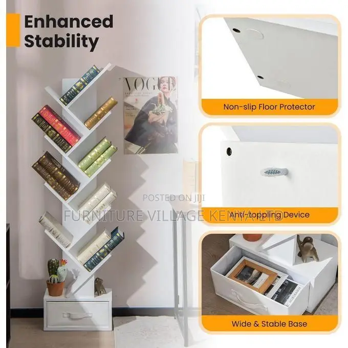 Office Bookshelf; Tree Shaped Office Storage Bookcase