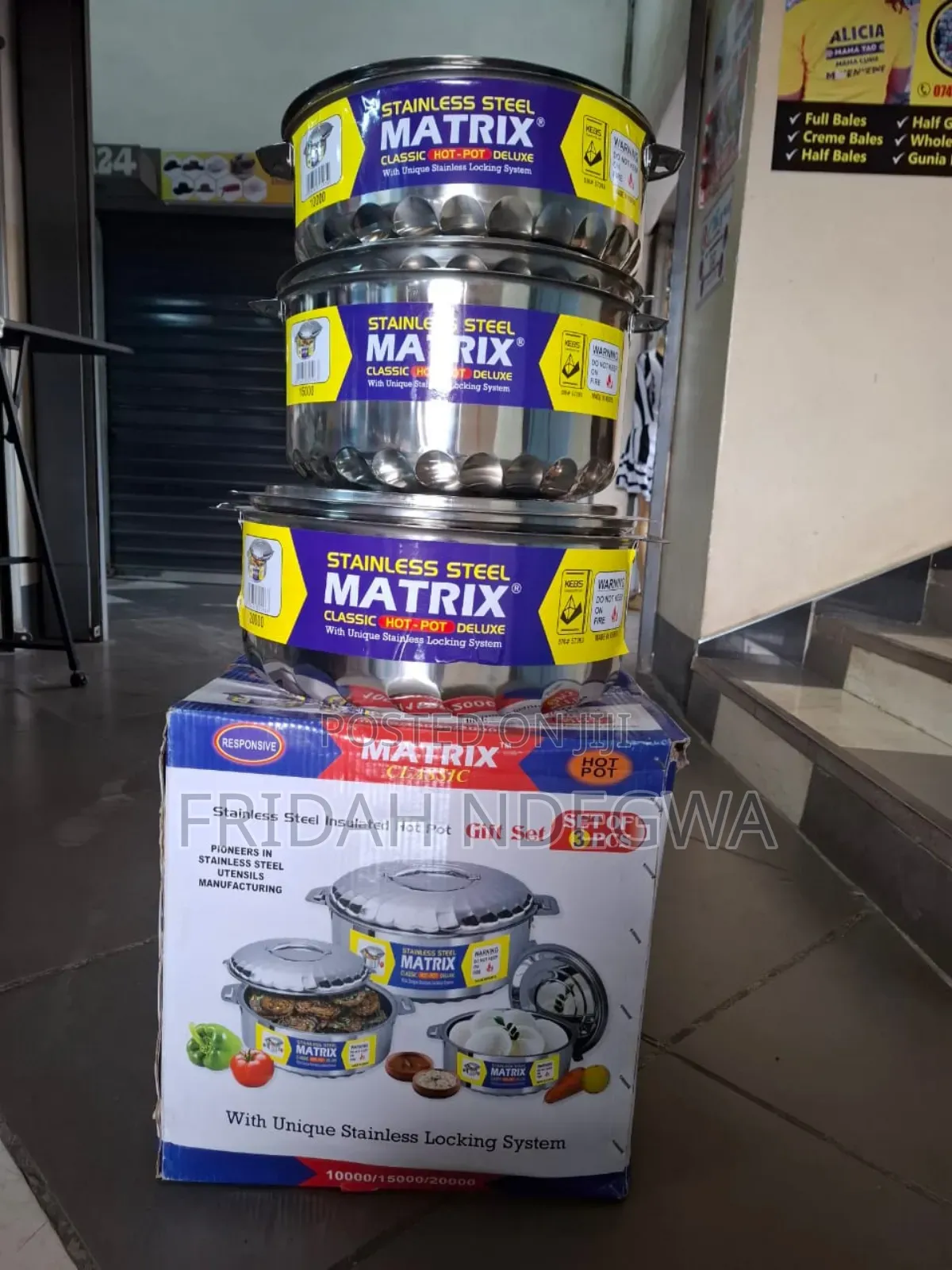 Matrix 3pcs Stainless Steel Hot Pot