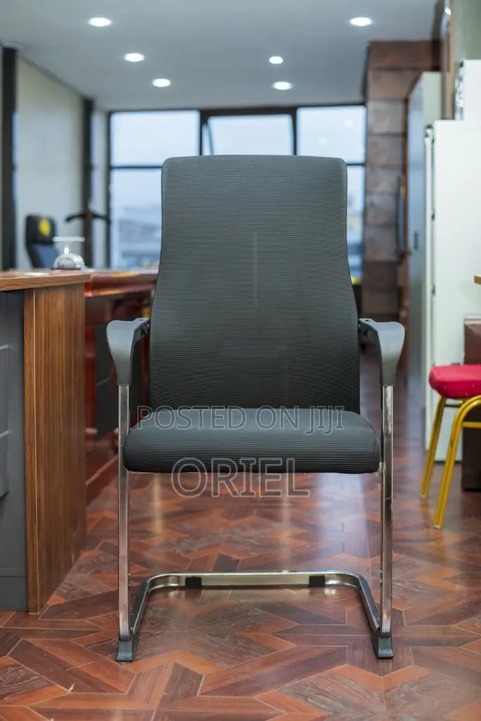 Office Geust Chair : Sled Base Ergonomic Mesh Office Visitor Chair