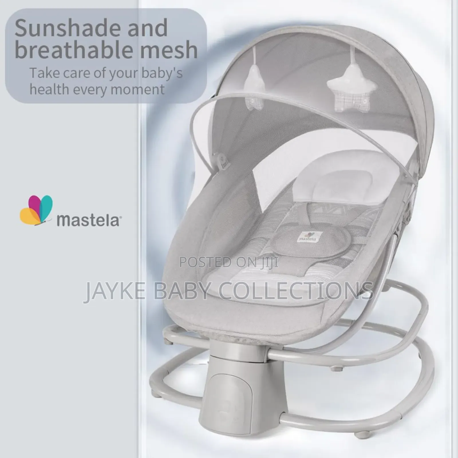 Smart Electric Baby Swing – App Control Soothing Comfort