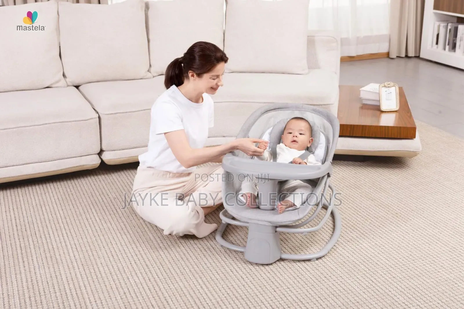 Smart Electric Baby Swing – App Control Soothing Comfort