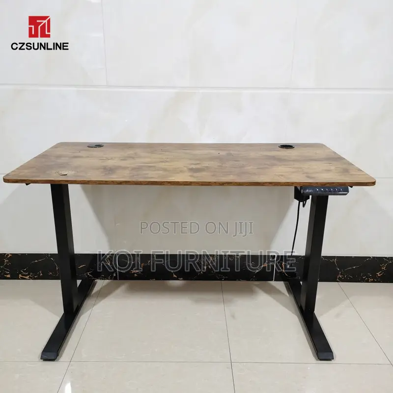 Office Desk: Modern 1.4m Electrical Height Adjustable Desk