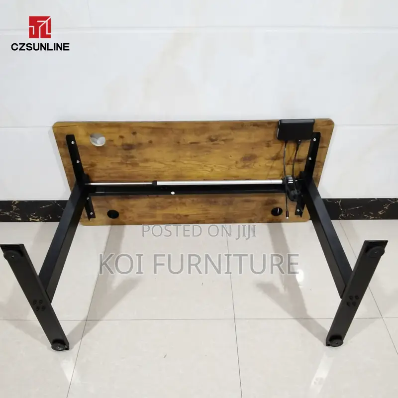 Office Desk: Modern 1.4m Electrical Height Adjustable Desk