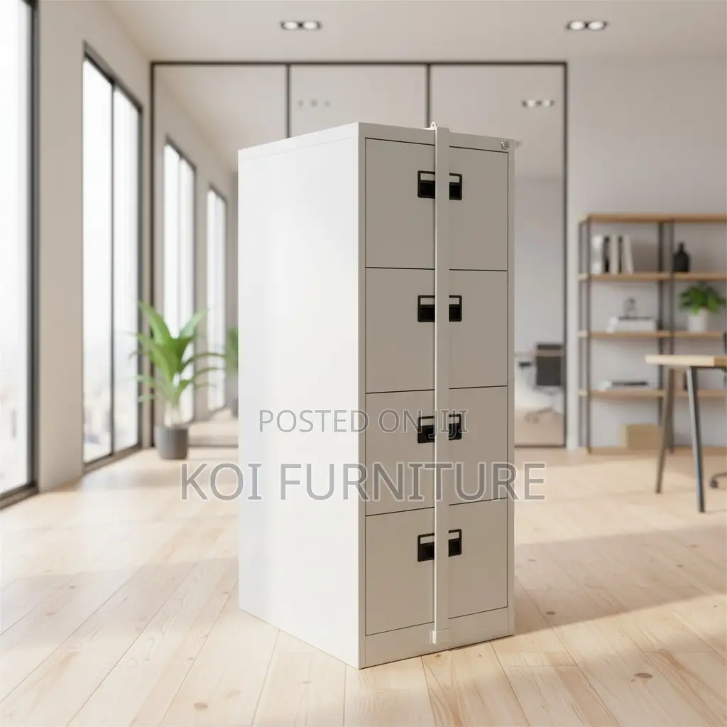 Office Cabinet : Generic 4 Drawer Filing Cabinet With Security Bar