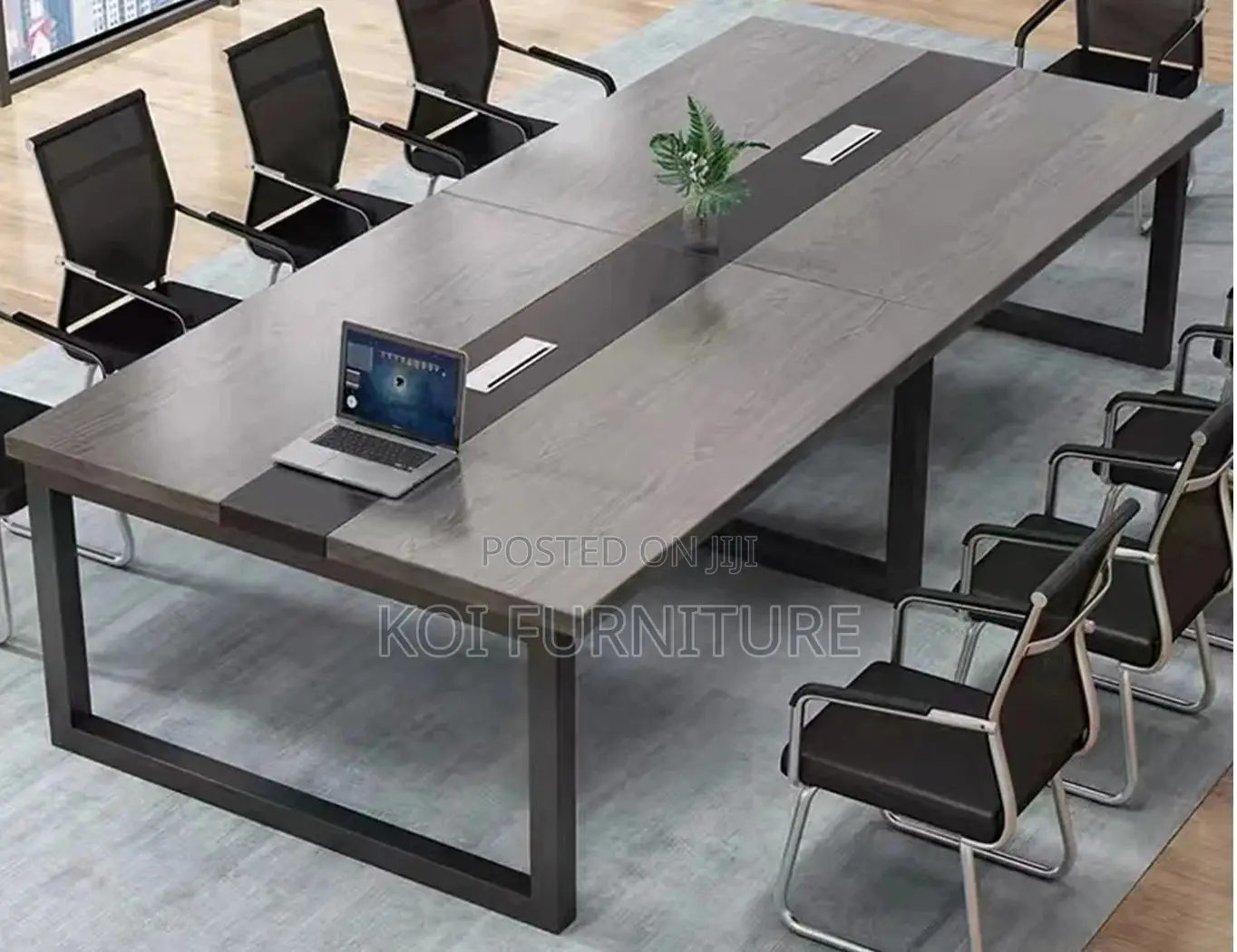 Office Table : 2.4 Meter Office Boardroom MDF Conference Table