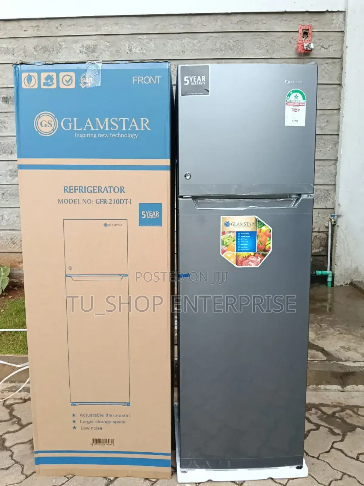 Glamstar GFR-210-Dt-I 168l Double Door Refrigerator –
