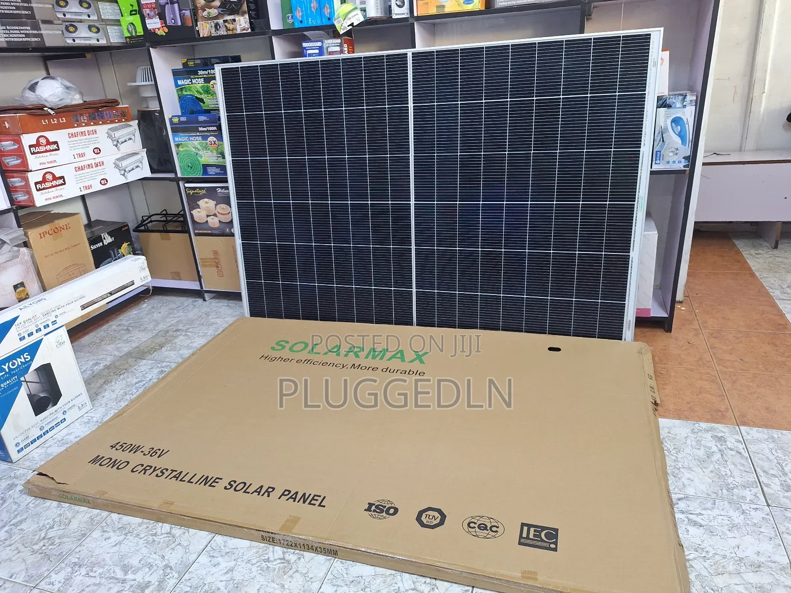 Solarmax 450w- 36v Mono Crystal Solar Panel