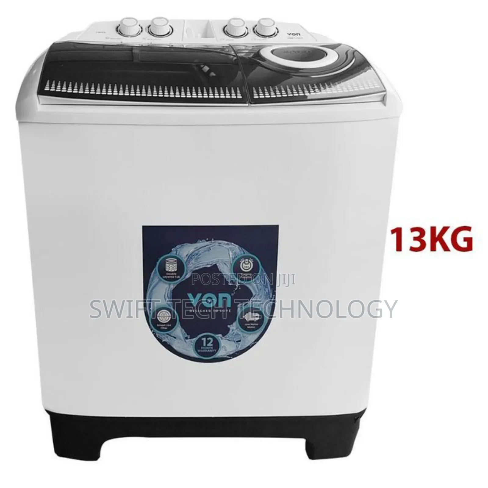 Von Washing 13kg Semi Automatic Washer
