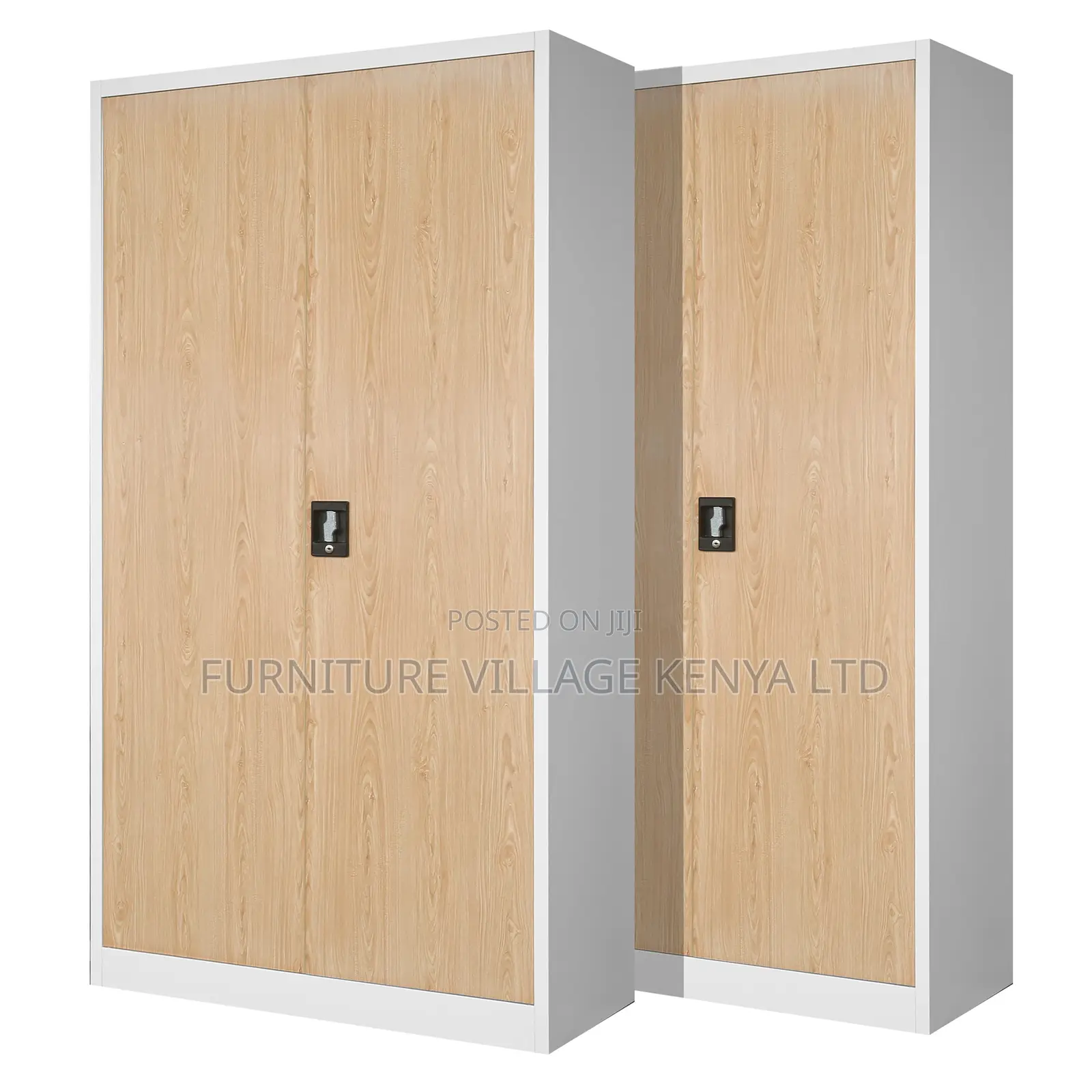 Office Cabinet; 2 Door Brown Metallic Office Cabinet