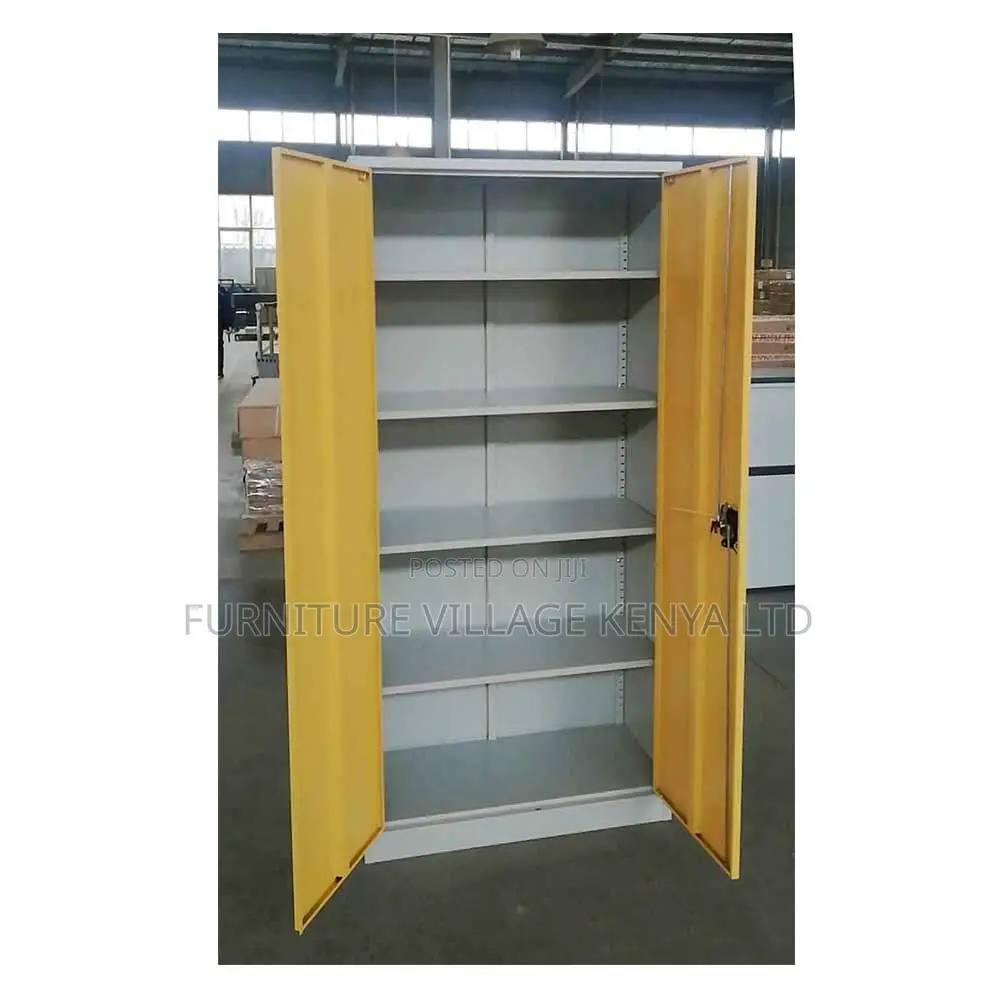 Office Cabinet; 2 Door Brown Metallic Office Cabinet
