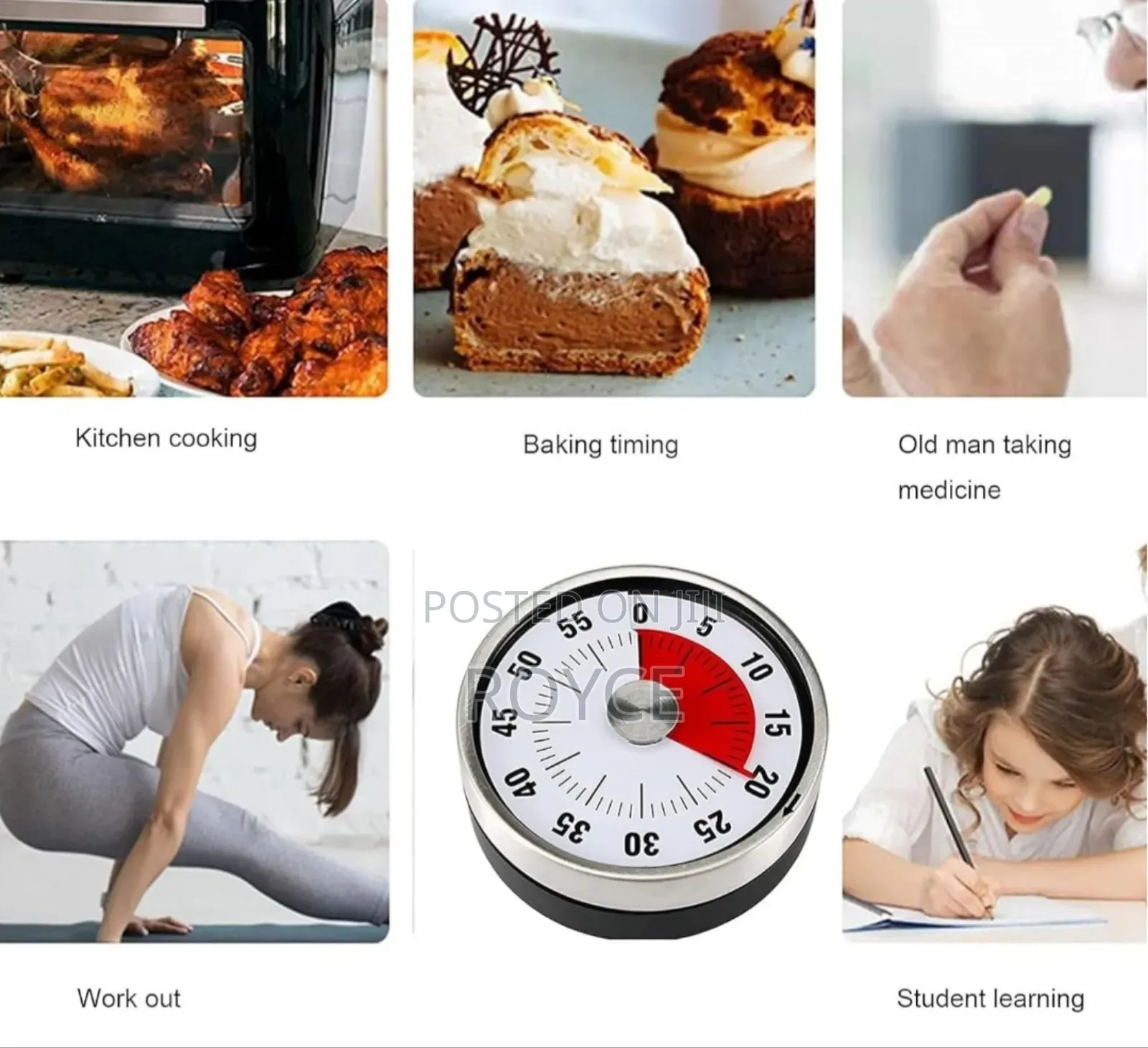 Kitchen Timer With Magnetic Back