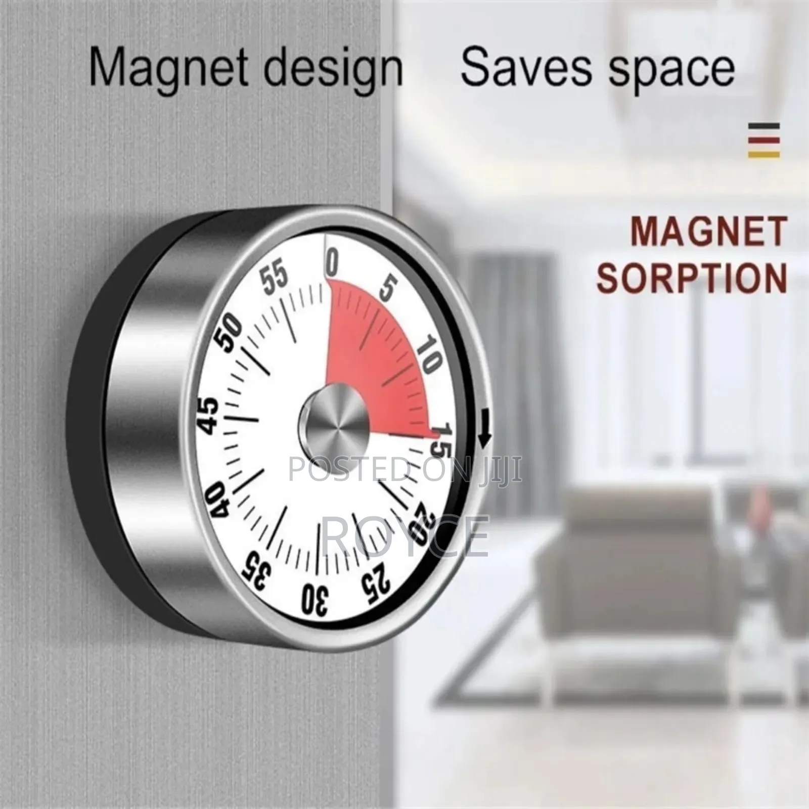 Kitchen Timer With Magnetic Back