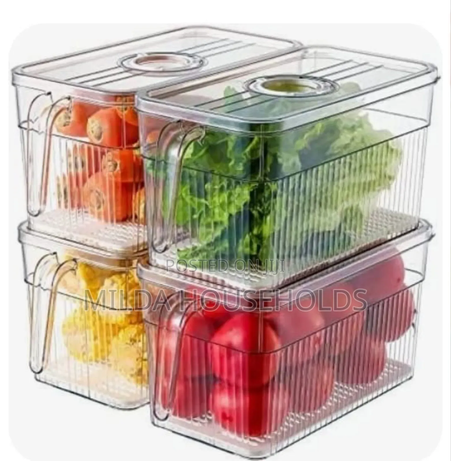 Acrylic Fridge Containers With Handle
3ltr