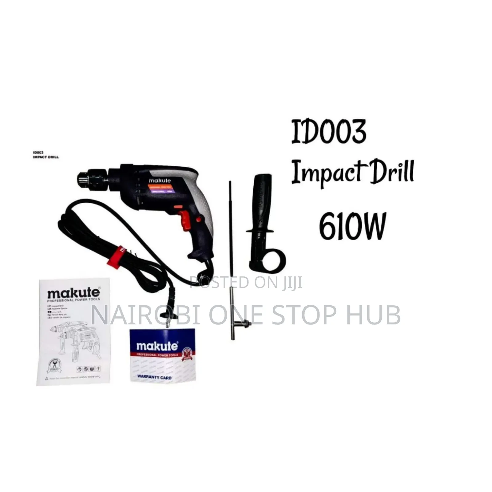 Makute Impact Drill – 610w (Model Id003) 