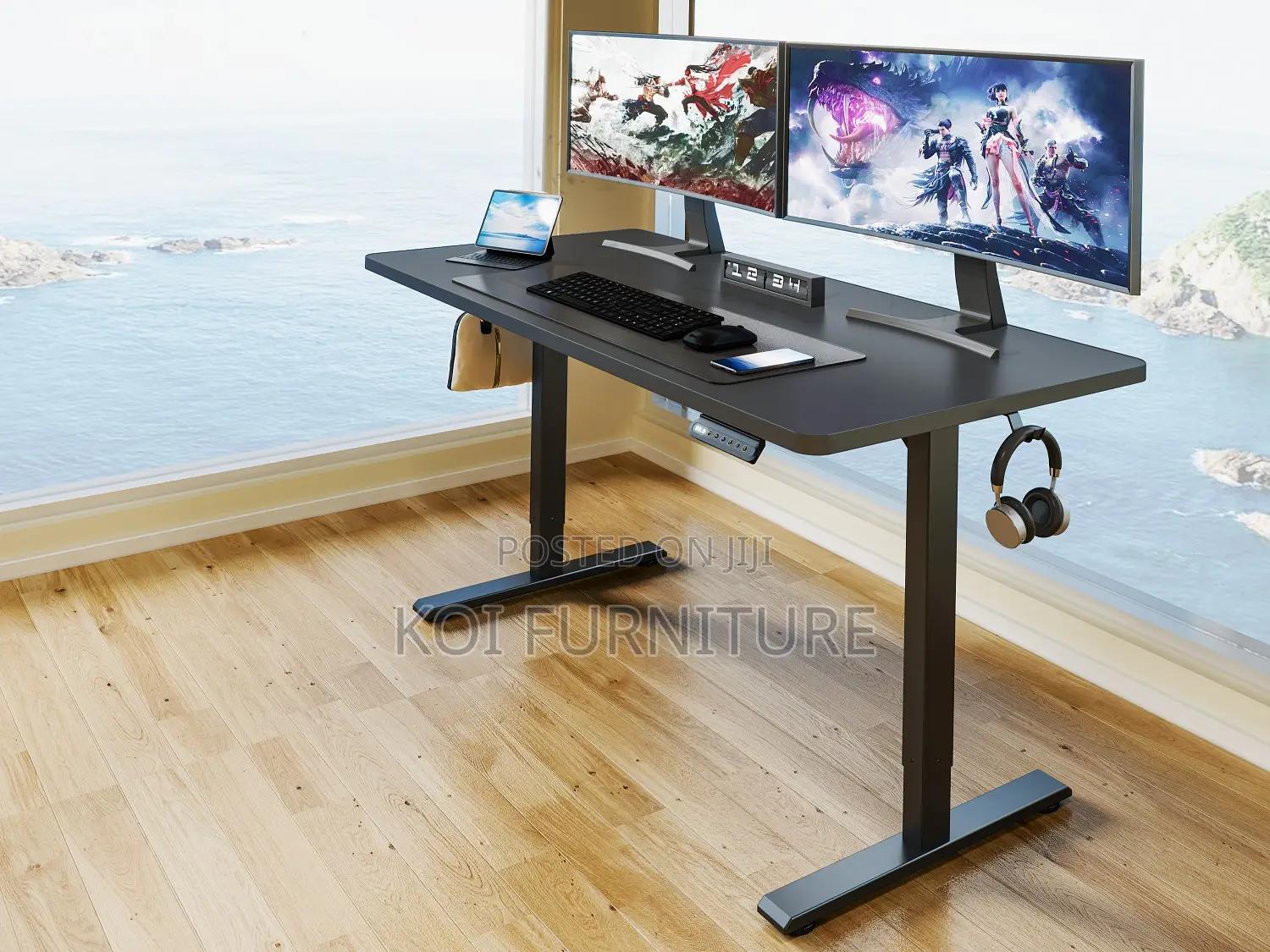 Office Table; Prestige 1.2m Electric Modern Workstation Desk