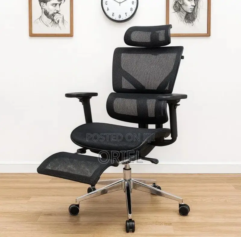 Office Chair : Orthopedic Office Chair With Adjustable Footrest
